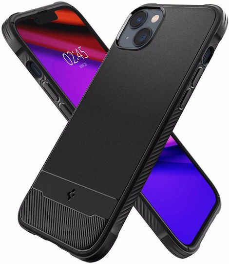Spigen Rugged Armor Magsafe Umschlag Rückseite Kunststoff / Silikon 2mm Matte Black (iPhone 14)