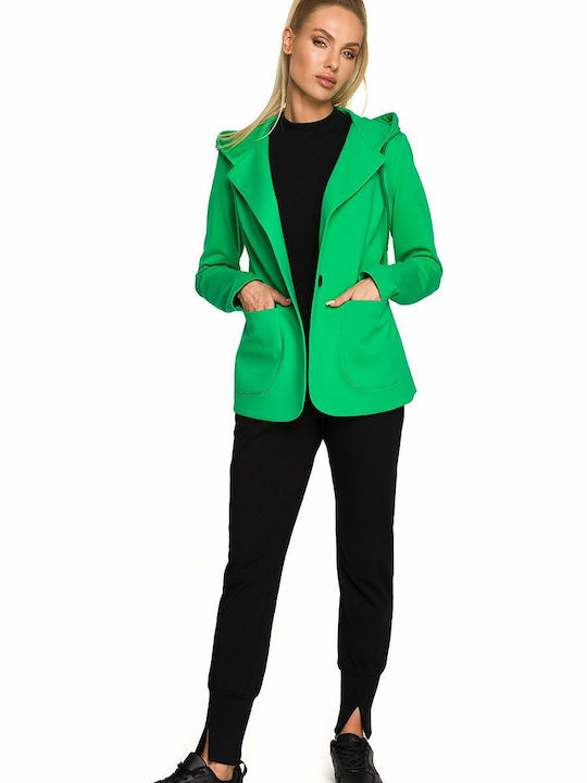 MOE Blazer pentru femei Sacou Verde