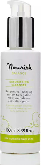 Nourish London Detoxifying Cleanser Κρέμα Καθαρισμού Προσώπου για Ακνεϊκές Επιδερμίδες 100ml