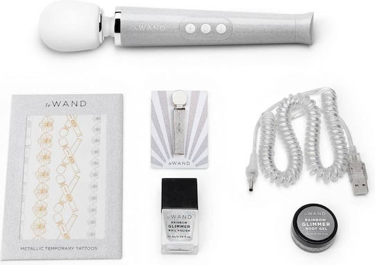 Le Wand All That Glimmers Set Vibrator Massage 4.5cm White