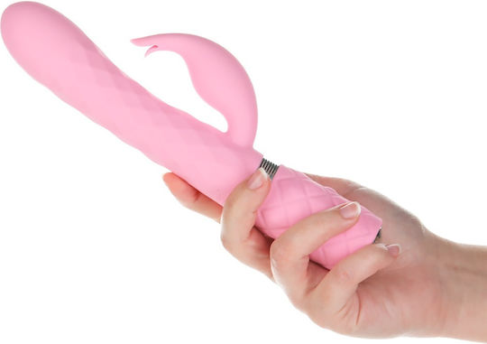 BMS Factory Pillow Talk Mini Δονητής Rabbit Lively Rotating Tarzan Vibrator 24cm Rose