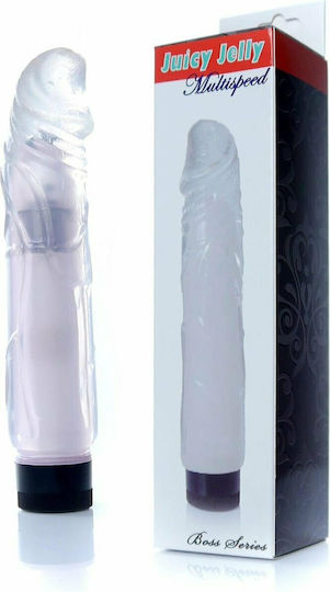 Boss Of Toys Boss Series Juicy Jelly Ρεαλιστικός Δονητής Multispeed 22cm Clear