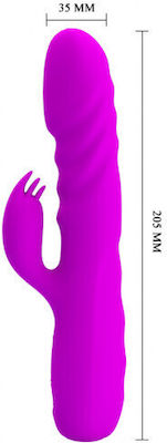 Pretty Love Melanie Vibrator Iepurele Vibrator de împingere BI-014863 Violet