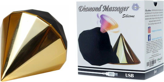 Boss Series Diamond Clitoral Vibrator Gold