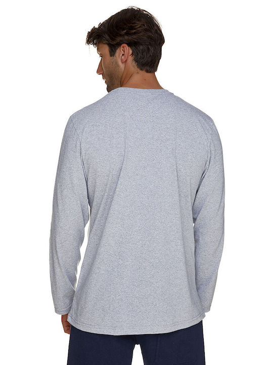 Bodymove Herren Langarmshirt Gray