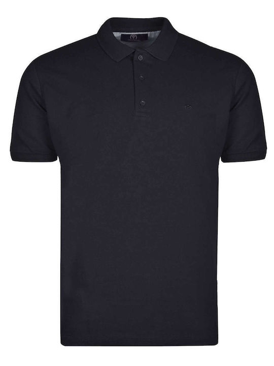Polo Kurzarmbluse Schwarz