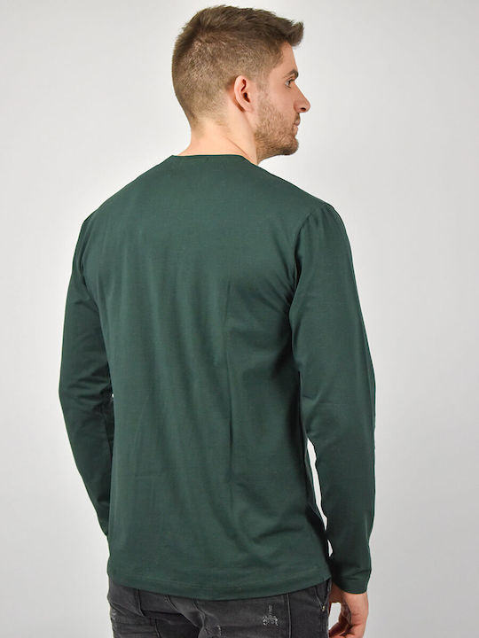 Everbest Men's Long Sleeve Blouse Green