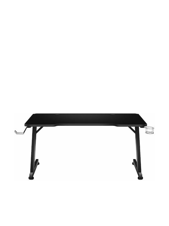 Gaming Office Hero 2.5 Wooden Black with Metal Legs 120x60x75cm