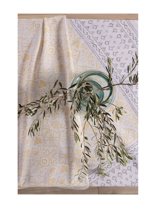 Nef-Nef Homeware Față de masă Din Bumbac Mysterious Galben 140x180buc