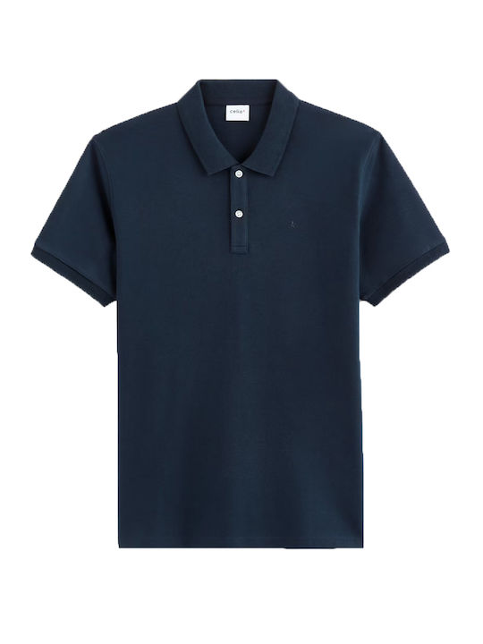 Teone Polo T-shirt Navy Μπλε