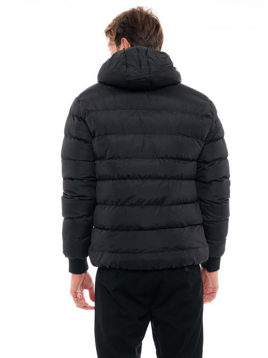 Biston Herren Jacke Puffer Schwarz