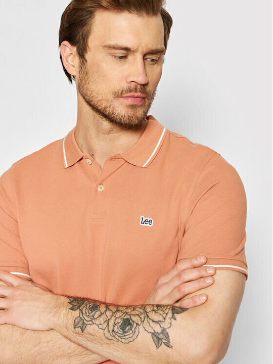 Polo Short Sleeve Orange Blouse