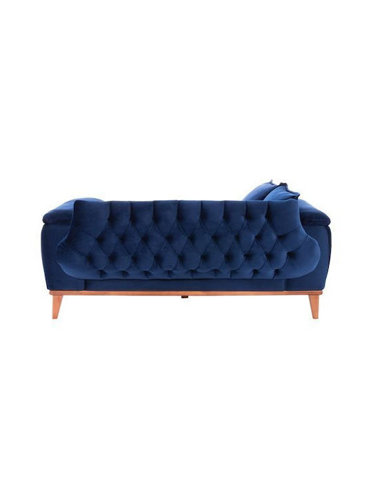 Bennington Two-Seater Couch Bed Blue 180x95x80 cm