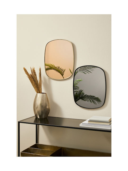 Bizzotto Galaxy Wall Mirror with Gold Metallic Frame 50x40cm 1pcs