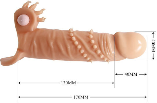 Pretty Love Connor Penis Extension Flesh Sleeve 17cm