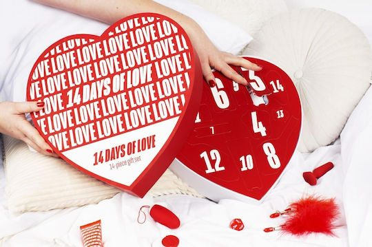 LoveBoxxx 14 Days Love Gift Set Vibrator für Paare Rot