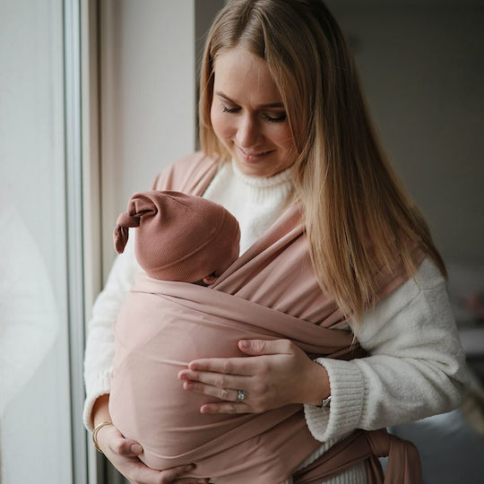 Mushie Baby Wrap for up to 15kg Blush