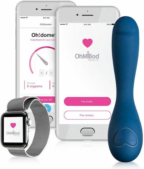 Ohmibod BlueMotion NEX 2 Clitoral Vibrator cu Telecomandă 16.5cm Albastru