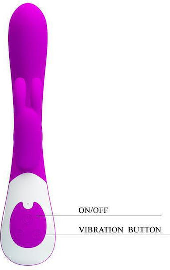 Pretty Love Harlan Rabbit Vibe Δονητής Rabbit 21.5cm Purple