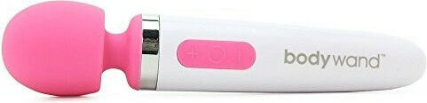 Bodywand Aqua Mini Rechargeable Silicone Wand Massager Vibrator Masaj cu Telecomandă 15.9cm Roz