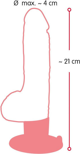 Nature Skin Realistic Vibe Realistic Vibrator 21cm Carne