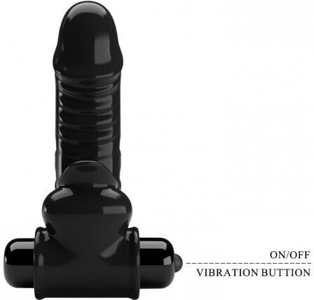 Pretty Love Corbin Honey Finger Vibrator Vibrator Finger 11cm Black