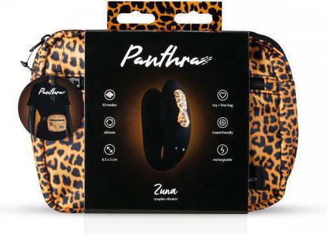 Panthra Δονητής για Ζευγάρια 21cm Black