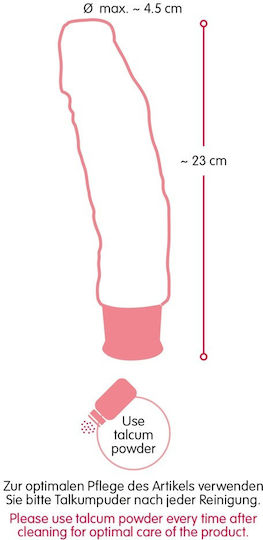 Nature Skin Realistisch Vibrator 18cm Black