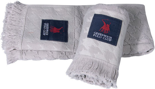 Greenwich Polo Club Towel from 100% Cotton Grey 40x60cm 2pcs Greenwich Polo Club Towel from 100% Cotton Grey 40x60cm 2pcs