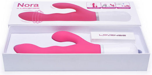 Lovense Nora Mini Δονητής Rabbit με Απομακρυσμένο Έλεγχο 20cm Pink
