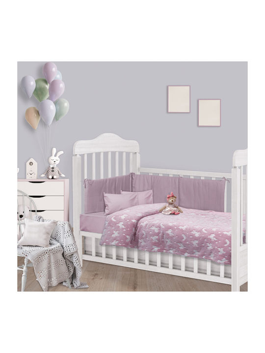 Das Home Blanket Cot 4832 Fleece Pink 110x150cm.