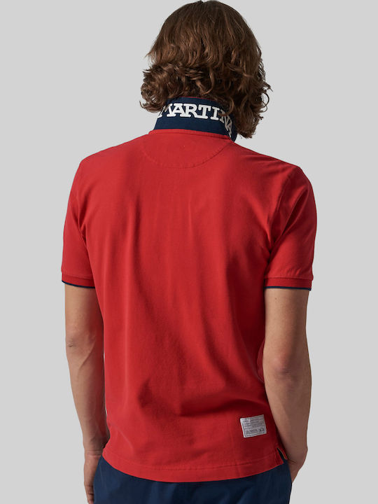 Miguel Polo Short Sleeve Blouse Red