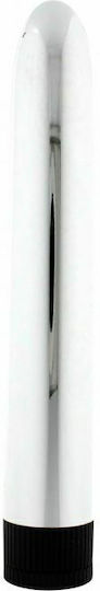 Seven Creations Super Slick Κλασικός Δονητής 17cm Silver