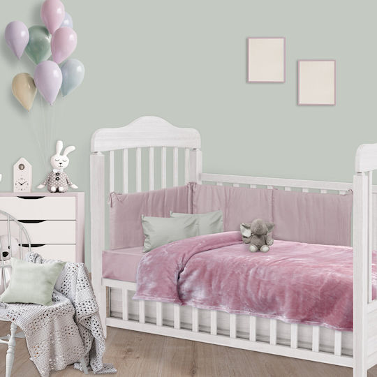 Das Home Одеяло Детски пелени за пелени Розов 80x110см.