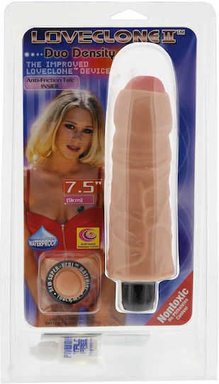Nanma Loveclone II Duo Density Realistic Vibrator 19cm Flesh
