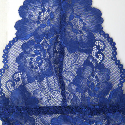 CyprusLoveShop Mesh Chemise with String Set Babydoll Sexy Blue