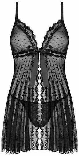 Obsessive Marrbel Σετ Sexy Babydoll Babydoll Black
