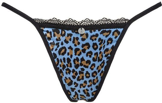 Obsessive Nadines Frauen Sexy Zeichenfolge T-Rücken Blue
