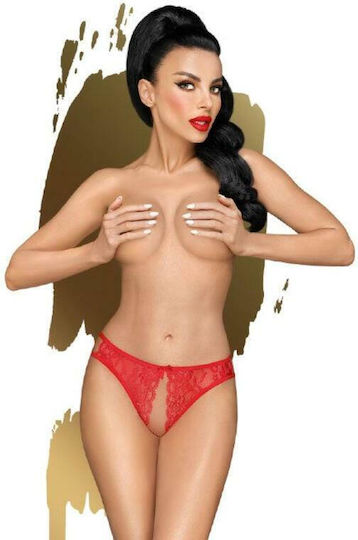 Penthouse Naughty Valentine Open Panties Red