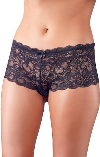 Cottelli Collection Slip Set 3 Pack Femei Sexy Șir de caractere cu decupaje Black