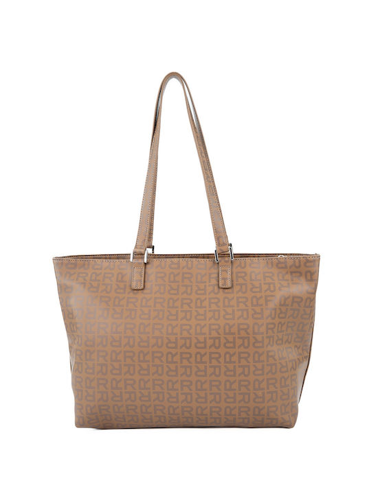 Replay Women's Bag Shopper Shoulder Beige