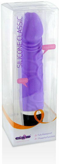 Seven Creations Silicone Classic Patriot Realistic Vibrator Реалистичен Вибратор 17см Лилаво