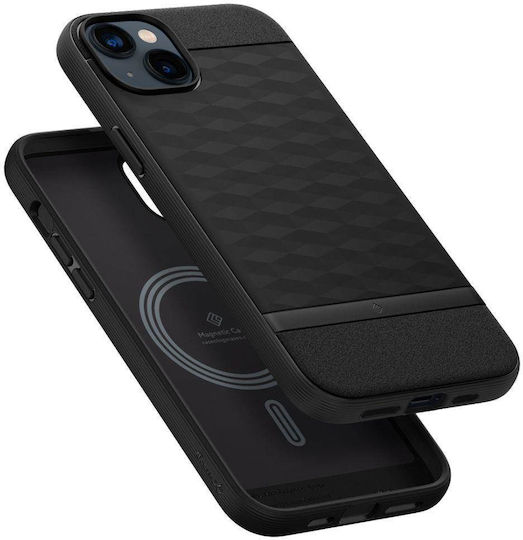 Caseology Parallax Mag Back Cover Plastic 2mm Matte Black (iPhone 14)