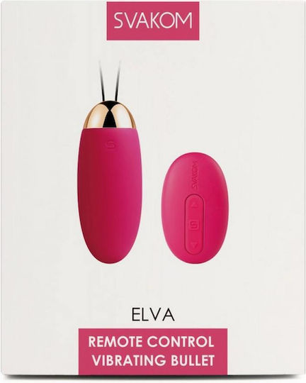 Svakom Elva Mini Δονητής Egg με Απομακρυσμένο Έλεγχο 8cm Red