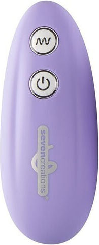 Seven Creations Ultra 7 Remote Control Egg Vibrator Egg with Remote Control 4cm Purple