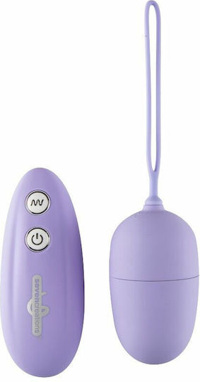 Seven Creations Ultra 7 Remote Control Egg Vibrator Egg with Remote Control 4cm Purple