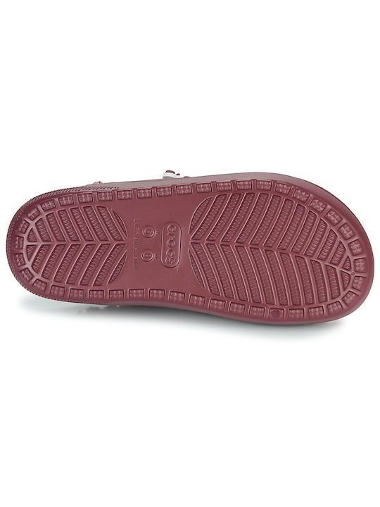 Women's Slipper In Burgundy Colour