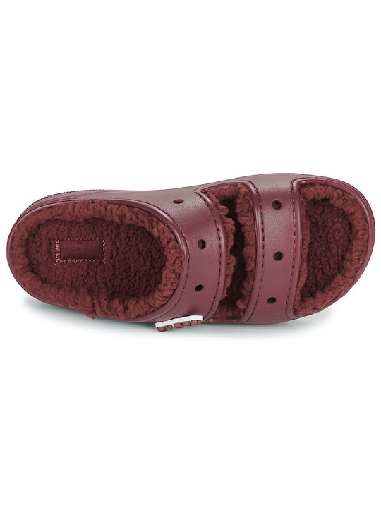 Women's Slipper In Burgundy Colour