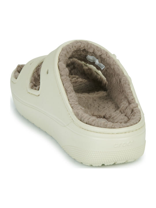 Cozzzy Winter Women's Slippers with Fur Beige