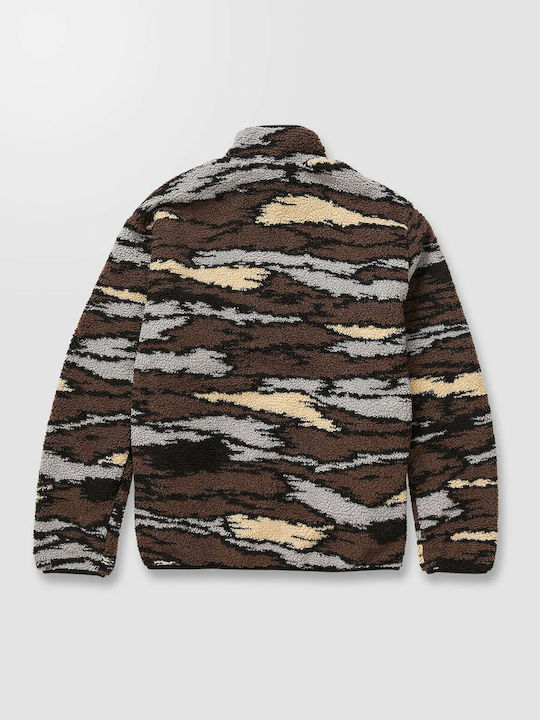 Muzzer Fuzzar Ανδρική Ζακέτα Fleece Καφέ